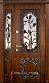 Стальная дверь Парадная дверь №82 с отделкой Массив дуба
