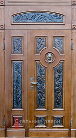 Стальная дверь Парадная дверь №23 с отделкой Массив дуба