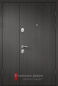 Стальная дверь Морозостойкая двухстворчатые дверь №14 с отделкой МДФ ПВХ