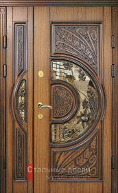 Стальная дверь Парадная дверь №80 с отделкой Массив дуба