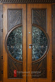 Стальная дверь Парадная дверь №101 с отделкой Массив дуба