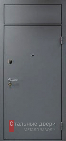 Стальная дверь С фрамугой №4 с отделкой Нитроэмаль